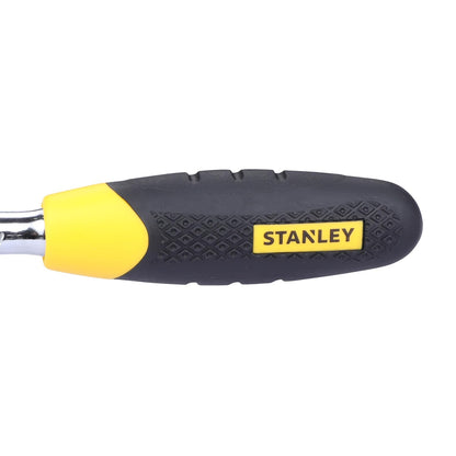 STANLEY STMT72794-8 1/4'' 46-PIECE Square Drive Metric Socket & Bit Set, Made with Double Nickel Chromium Alloy Coated Tip, Maxi-Drive™ Design Provides 15% More Torque than Standard Sockets, BLACK