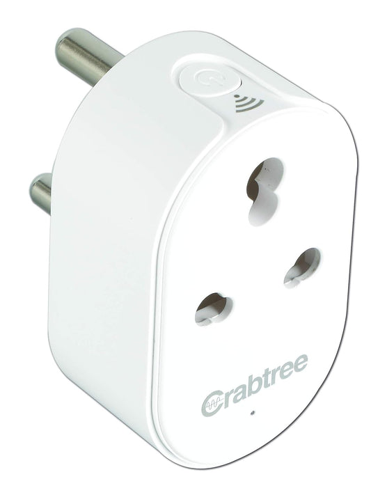 Havells 16 A Wi-Fi Smart Plug (White) with Voice Control & Energy Monitoring — Suitable for Large Appliances like Geysers, Heaters, OFRs, and Air Conditioners (Works with Alexa and Google Assistant)