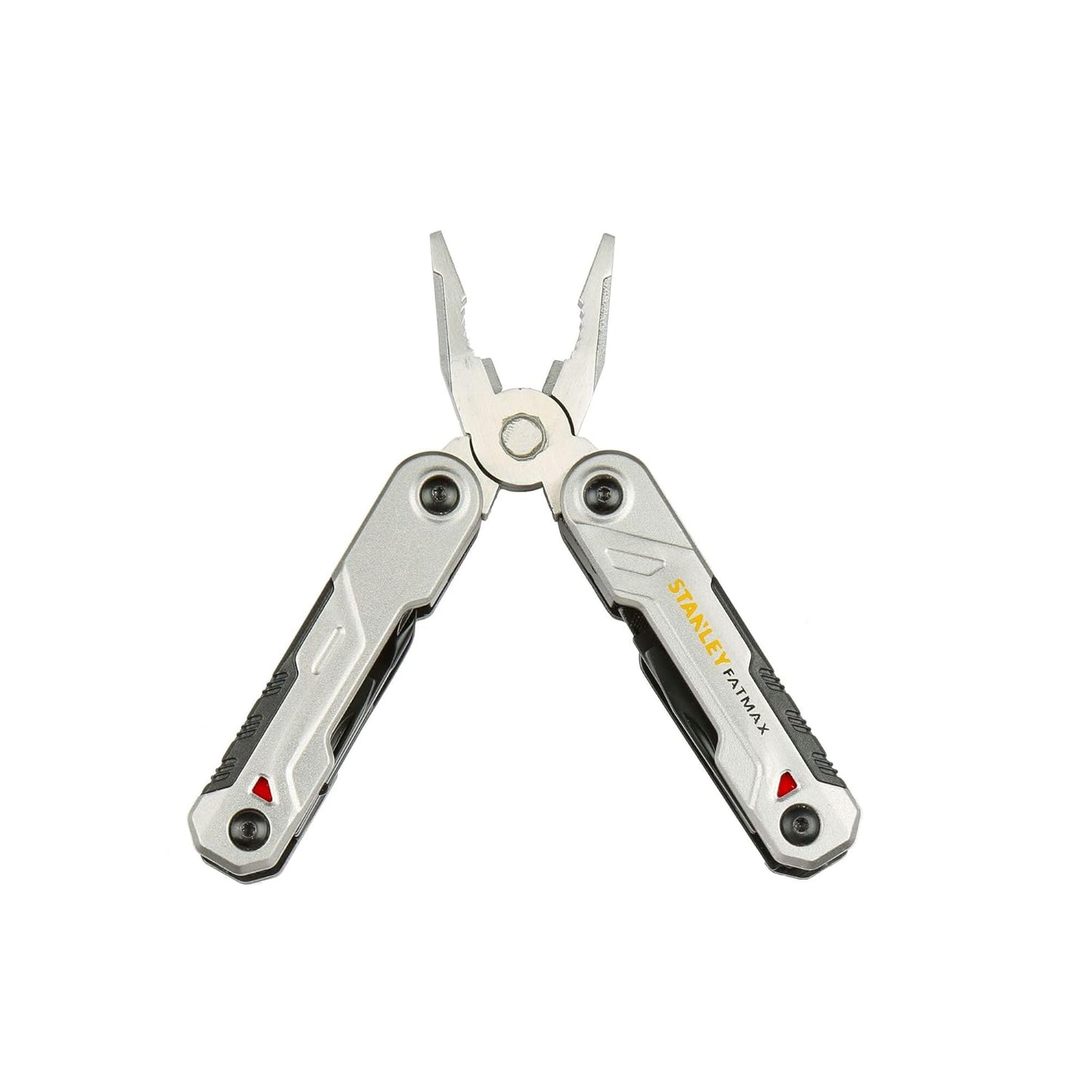 STANLEY FATMAX FMHT0-72414 16-in-1 Multi-tool, Bi-Material Handle, Durable, Robust - Includes Pliers, Blades, Scissors, File, Screwdrivers, Carabiner, Ruler & Bottle/Can Opener