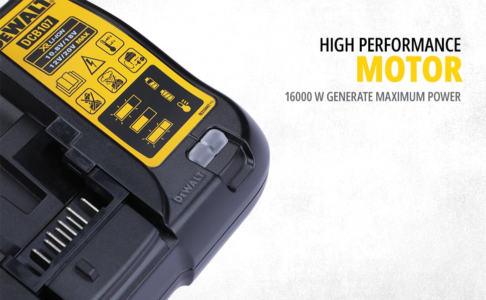 DEWALT DCB107-B1 Multi Voltage XR Compact Charger for Charging DEWALT Li-ion Batteries
