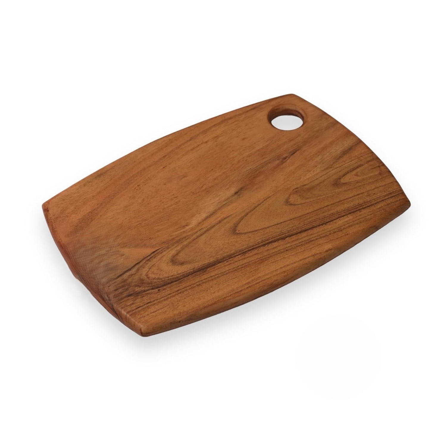 Udaipur Handicrafts Wooden Chopping Board/Cutting Board/Serving Board, Platter/Plate for Vegetables | Natural Acacia Wood | 36 * 25 * 1.5 cms | Handmade in India