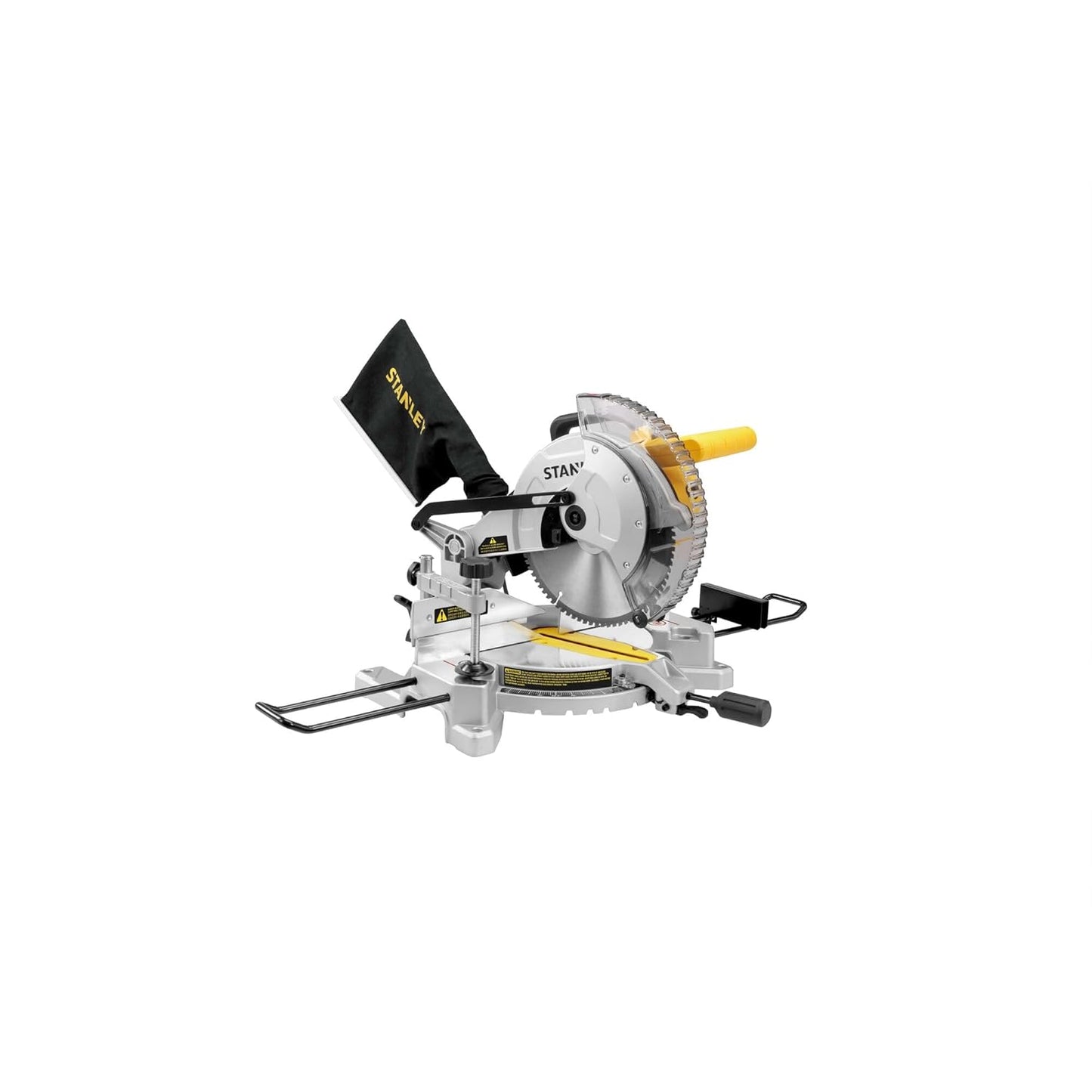 STANLEY SM16-IN 1650W 10" Compound Mitre Saw, 4800 RPM, Compact Size and Lightweight 254mm Blade Diameter+ 1 Year Warranty, (Yellow and Black)