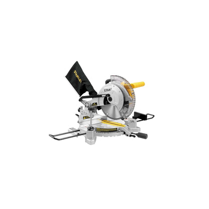 STANLEY SM16-IN 1650W 10" Compound Mitre Saw, 4800 RPM, Compact Size and Lightweight 254mm Blade Diameter+ 1 Year Warranty, (Yellow and Black)