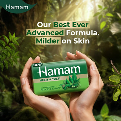 Hamam Neem Tulsi and Aloevera Soap Bar 100 g