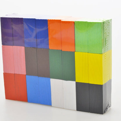 Udaipur Handicrafts 120 Pcs 12 Color Wooden Dominos Blocks Set, for Kids Board Game Educational Play Toy, Domino Racing Toy Game