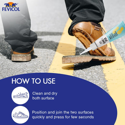 Pidilite Fevicol Shoefix High Strength Durable Shoe and Footwear Repair Adhesive, 2g Pack of 1