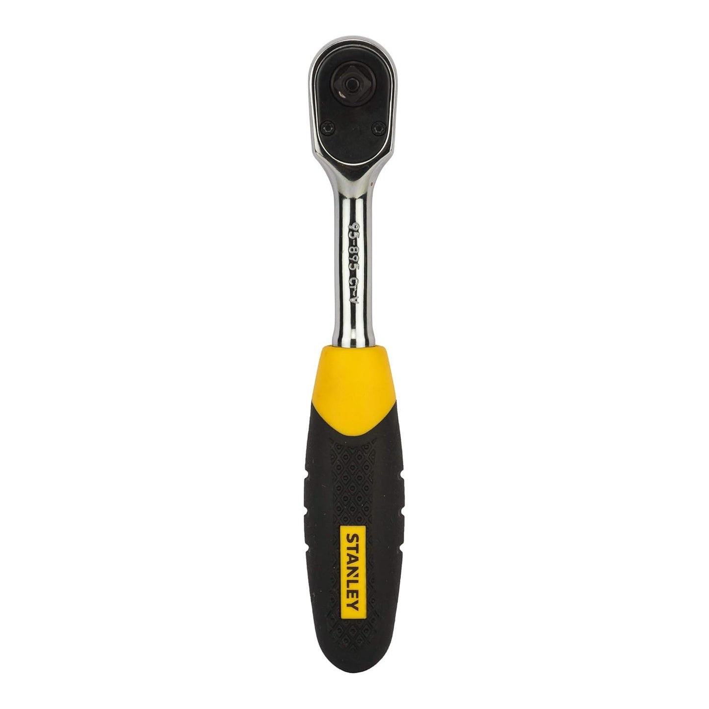 STANLEY STMT95895-8B Metal Quick Release Pear Head Ratchet (Yellow, 1/4 inches)