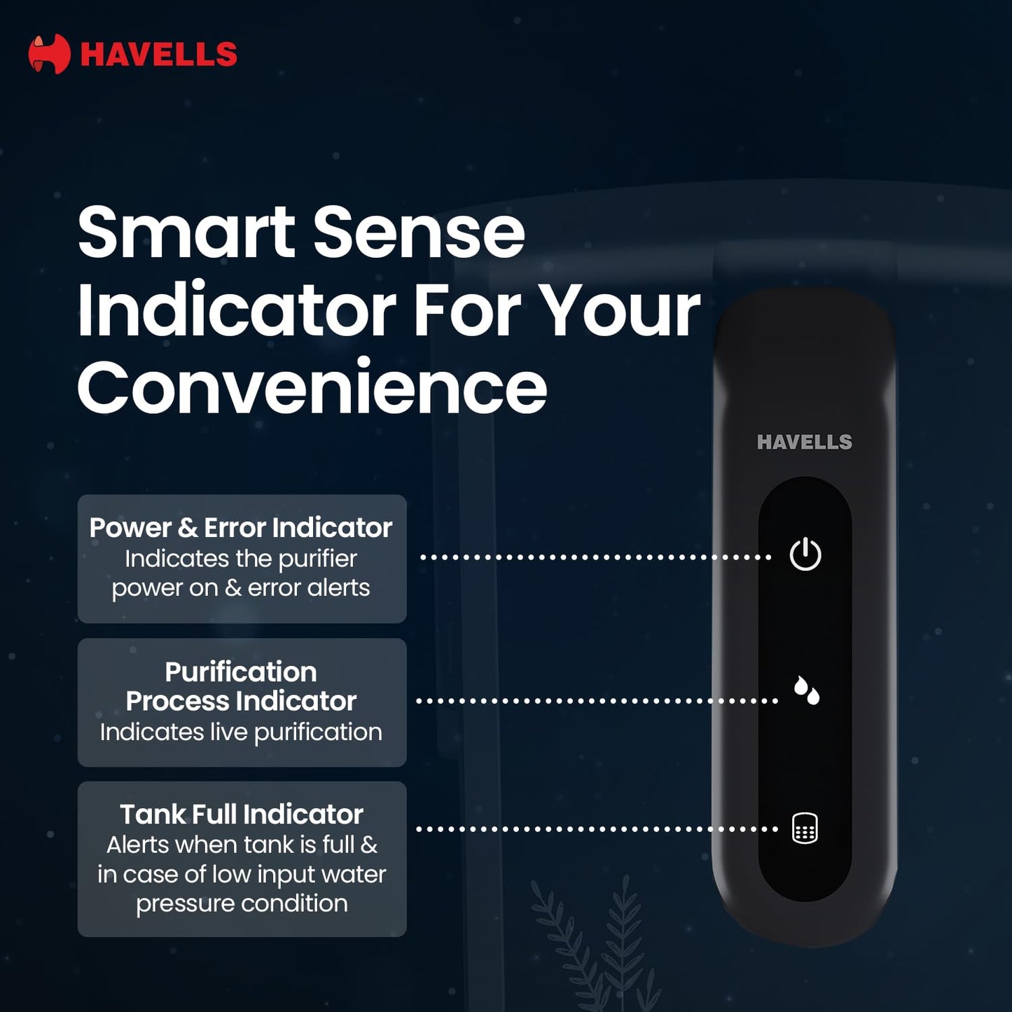 Havells FAB UTC (Under The Counter) Alkaline Water Purifier RO+UV+Alkaline |Copper+Zn+Mg | 9 Stage Purification, 7L SS Tank, Suitable for all water sources, 33% Higher Water Recovery, up to 2000 TDS
