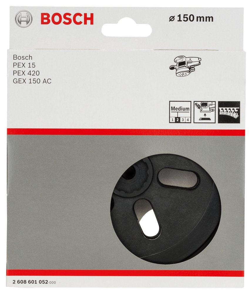 Bosch Professional GEX 150 Acprofessional, PEX 15 AE, Medium-Hard, Sanding Pads For Random Orbit Sanders With Diameter 150mm, Pack Of 1