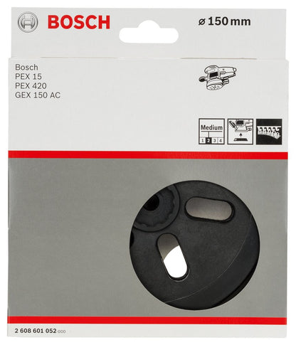 Bosch Professional GEX 150 Acprofessional, PEX 15 AE, Medium-Hard, Sanding Pads For Random Orbit Sanders With Diameter 150mm, Pack Of 1