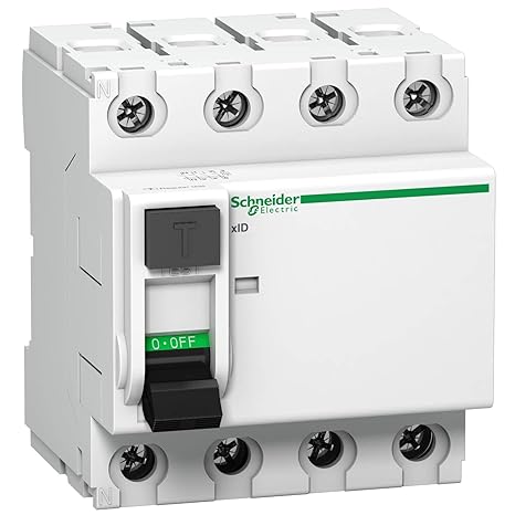 Schneider Electric Acti9 RCCB 63A FP 30mA(A9N16258) | Residual Current Circuit Breaker for Electric Shock & Fire Protection | DIN Rail Mount | IEC/EN Certified | Reliable Home & Industrial Use | White