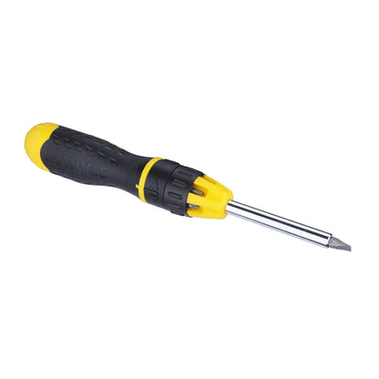 STANLEY STHT68010-8 Magnetic Holder Ratcheting Screwdriver with 10 Bits, 3-Position Audible Ratcheting Mechanism,Comes with Patented Bit Storage System, Ideal for Machines, Cars & General Repair Tasks