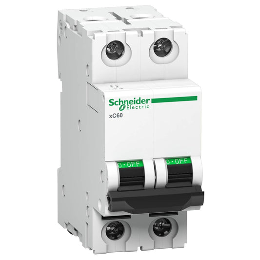 Schneider ACT 9 6A 2 Pole MCB (Multicolour) (ACT 9 'C' CURVE)
