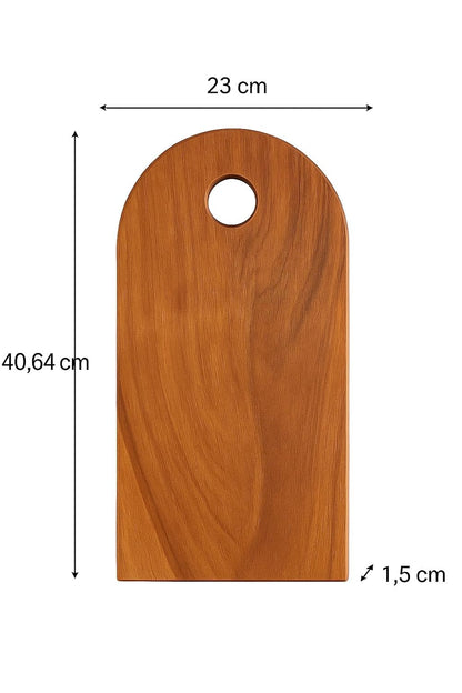 Udaipur Handicrafts Acacia Wood Chopping Board/Cutting Board/Multipurpose Serving Tray, 40.64cm x 23cm x 1.5cm, 1-Piece, Brown | Durable Wooden Kitchen Board for Chopping, Slicing & Serving