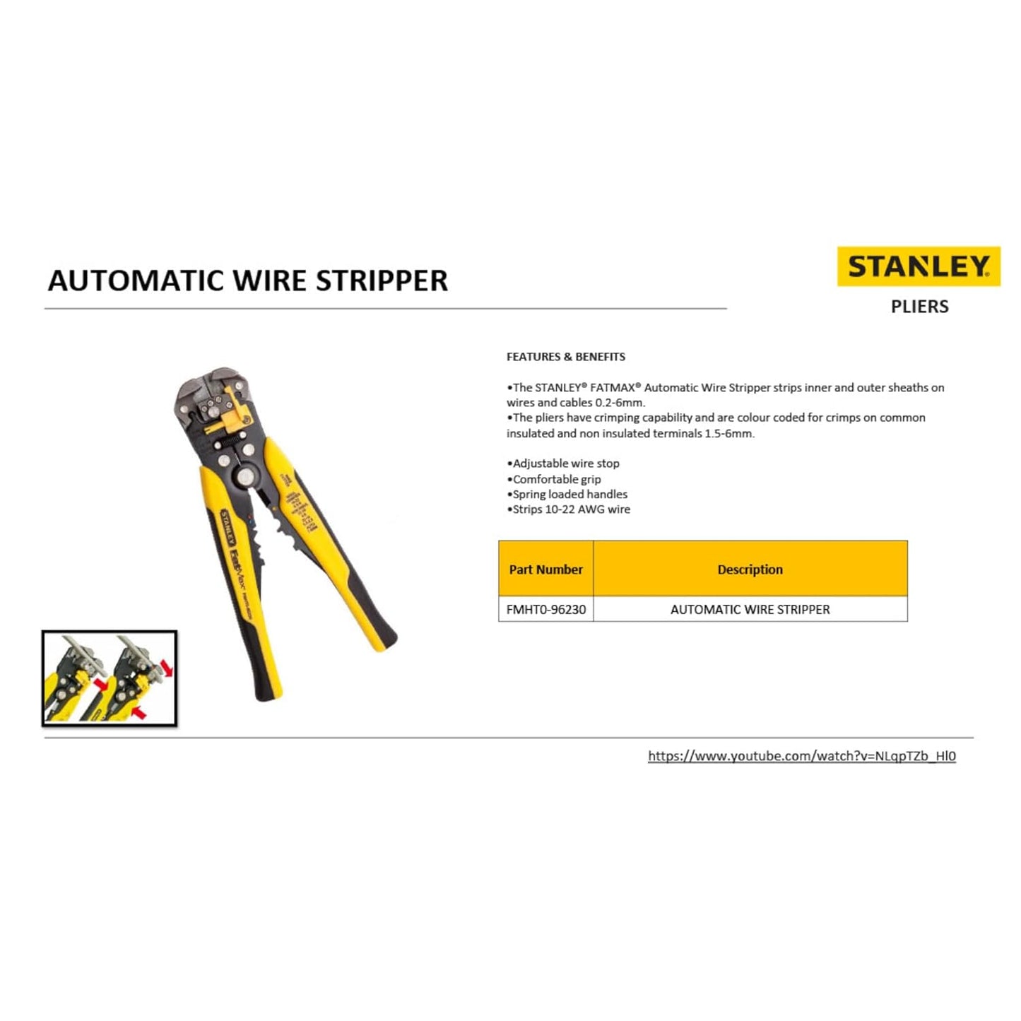 Stanley FMHT0-96230 Automatic Wire Stripper, Multi