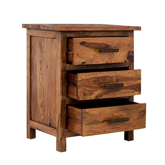 Udaipur Handicrafts Wood Bed Side Table