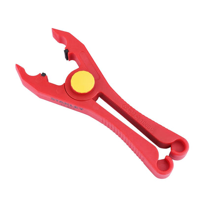 STANLEY STMT77872-23B VDE Insulated Round Clamp 150mm, Ideal For Repair Of Electric Vehicles, Red and Yellow