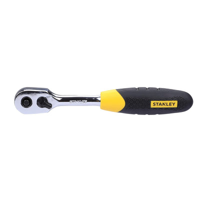 STANLEY STMT72794-8 1/4'' 46-PIECE Square Drive Metric Socket & Bit Set, Made with Double Nickel Chromium Alloy Coated Tip, Maxi-Drive™ Design Provides 15% More Torque than Standard Sockets, BLACK