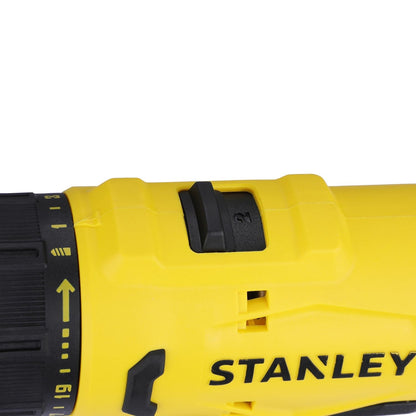 STANLEY SCD10D1-IN Brushed Cordless Drill Driver-Professional Grade, 12V, 1500 RPM, 30 Nm, 10 mm Chuck, 1.3 kg, 1x2Ah Battery & 1.5A SC101 Charger, Battery Charge Status LED Indicator, 1 Year Warranty