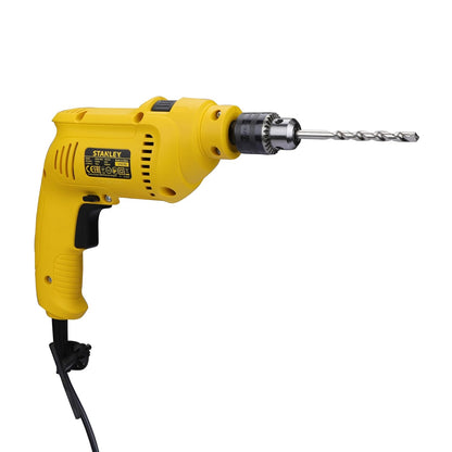 STANLEY SDH550KP-IN 550W 10mm CORDED HAMMER DRILL MACHINE & HAND TOOL KIT for Home, DIY & Professional Use (120-PIECES) - INCLUDES Hammer Drill,Plier,Hammer,Measuring Tape & Drill Bits,1Year Warranty