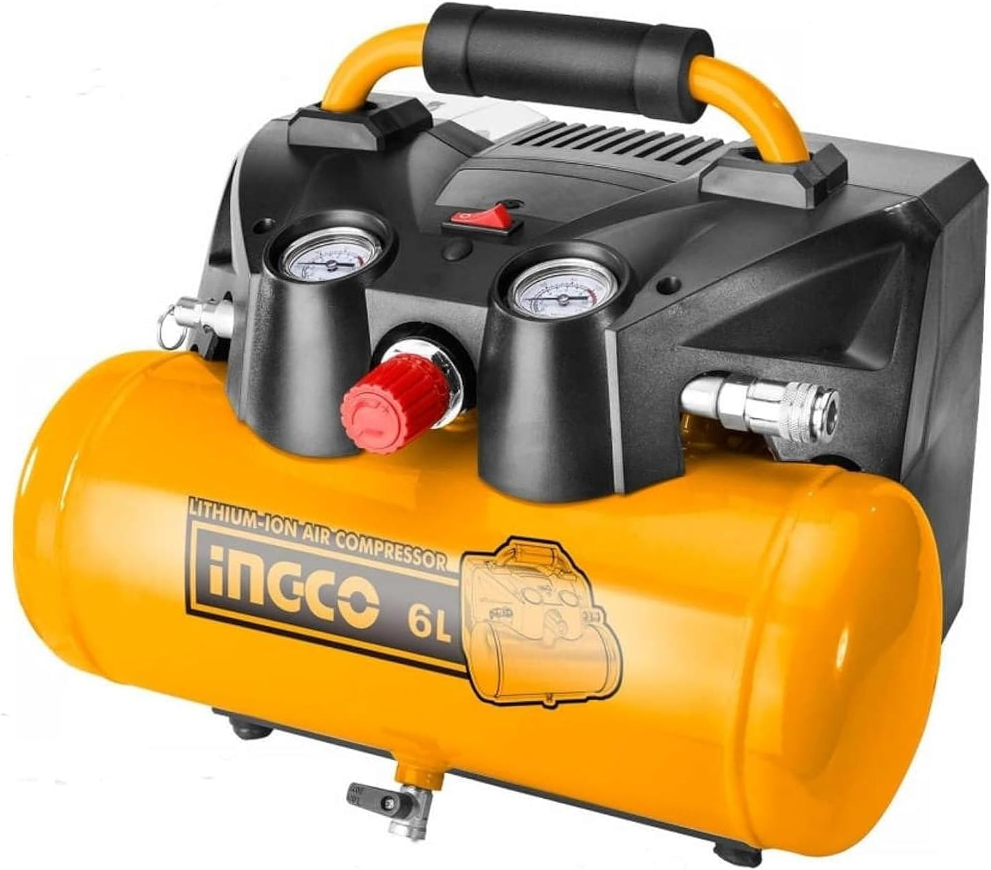 Ingco CACLI2003 20V Cordless Li-Ion Air Compressor 40V 6L
