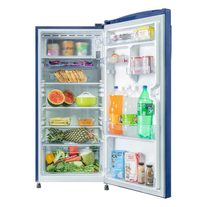 Havells-Havells -LLOYD Refrigerator Single Door 225L 2 Star Fixed Speed Zephyr Blue GPPS/Honey Comb GLDC242SZBT2PB