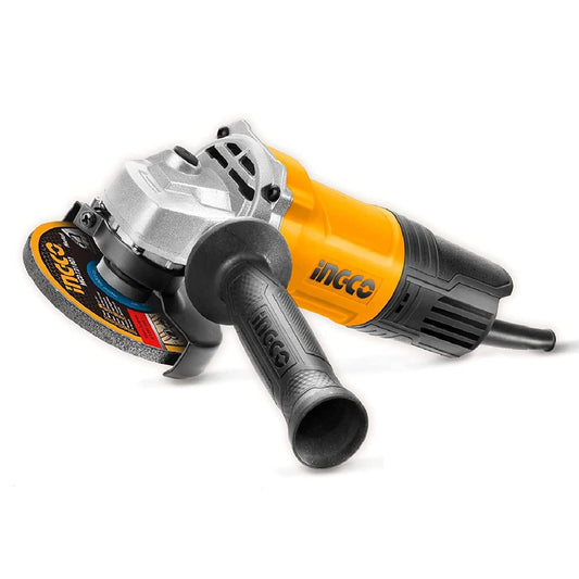 INGCO Angle Grinder, 100mm | 710W | 11000 RPM Power Grinder, Electric Metal Grinder with 1pcs Auxiliary Handle