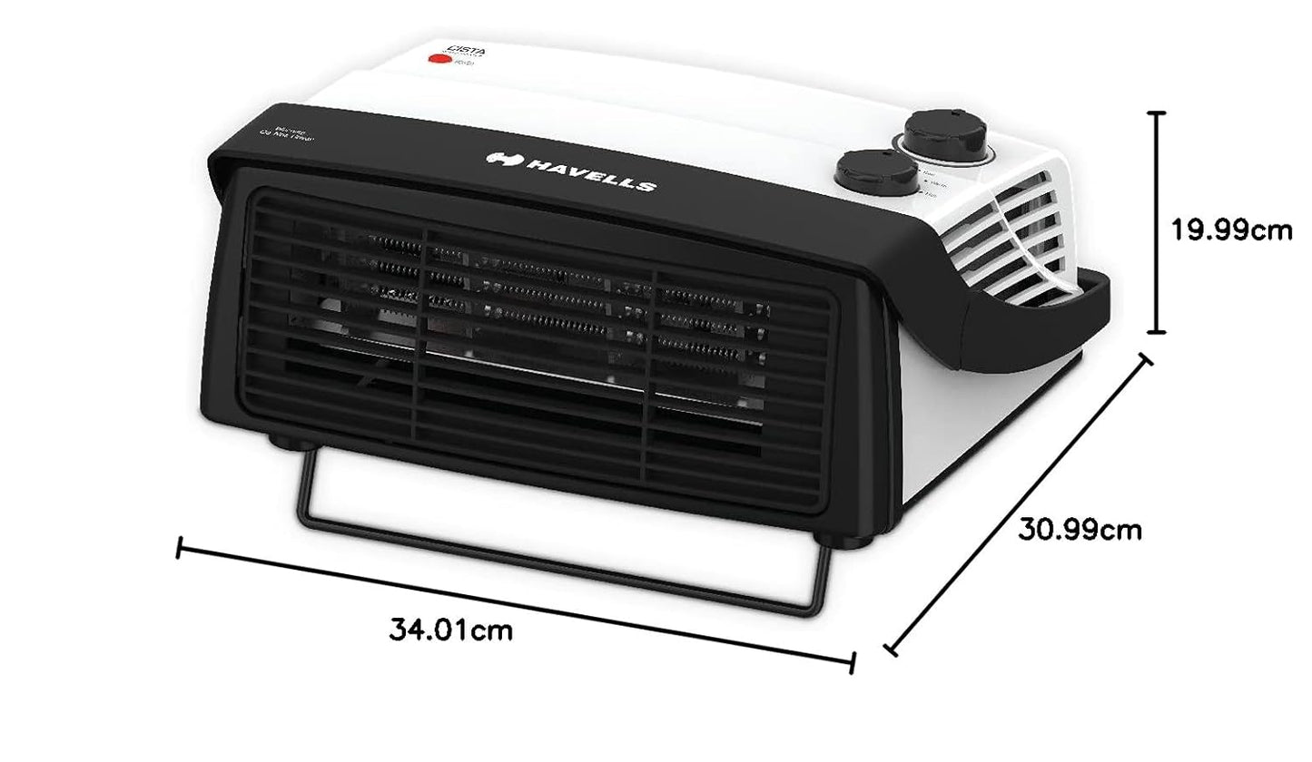 Havells Cista Room Heater, White, 2000 Watts