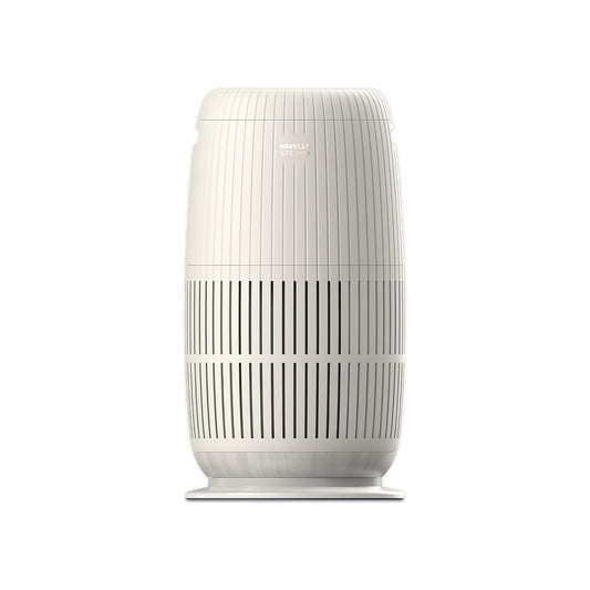 Havells Studio Meditate AP250 Pearl Air Purifier for Home| AQI Display| WiFi, App & Voice Control| SpaceTech Air Purification Technology with TiO2 module & Integrated H14 HEPA filter (Bone White)