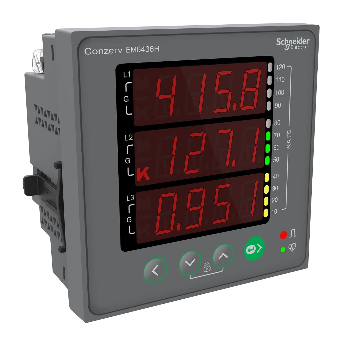 Schneider Electric METSEEM6436HCL10NC Conzerv EM6436H Cl 1 Light MF Meter