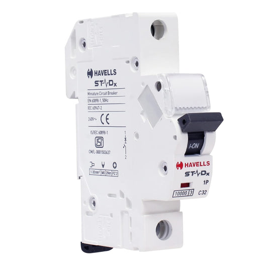 HAVELLS STAD-X 32A SP C MCB 240V - WHITE