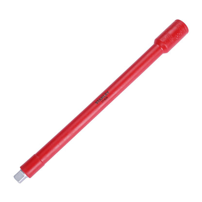STANLEY STMT77826-23B 3/8" VDE Insulated Socket Extension Bar 250mm, Ideal For Repair Of Electric Vehicles, Red