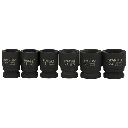 STANLEY STMT73916-8 1/2-inch 10-24mm Impact Socket Set (13-Pieces)