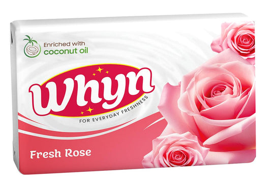 Bathing Soap Fresh Rose, 1kg (100g Pack of 10) – Natural Fragrance Bar for Soft & Glowing Skin, Long-Lasting Freshness