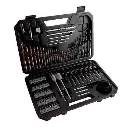 BOSCH 2608594070 Professional 103-Pcs Accessory Set | Versatile Drilling & Screwdriving Kit | Titanium-Coated Metal Drill Bits | Precision Hole Saws for Clean Cutouts | Durable & Organized Carry Case