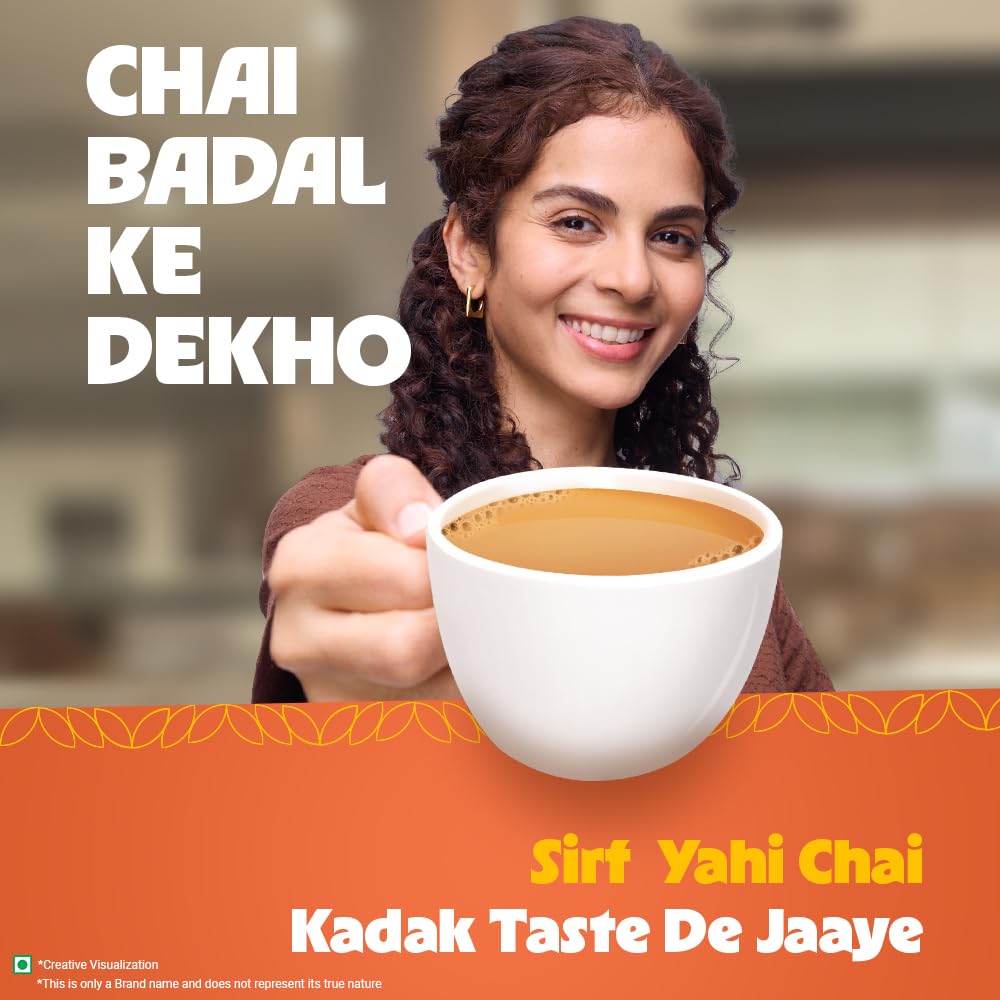 Wagh Bakri Premium Tea | Black | Assam Blend | Kadak Chai | Aromatic Chai Patti | Rich & Bold Flavour | Lingering Taste & Kesari Golden Hue | Loose Leaf Tea | 250 g