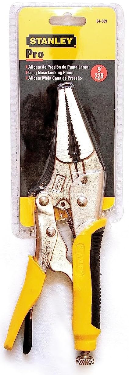 STANLEY 84-389 Long Nose Locking Plier (9.5-inch)