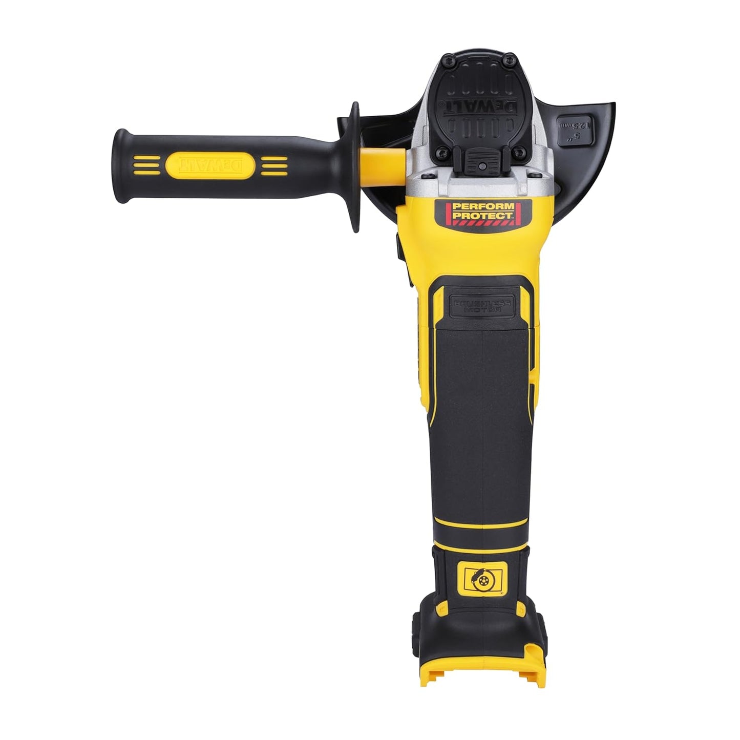DEWALT DCG405N-XJ 18V 125mm XR Li-ion Cordless Angle Grinder with Brushless Motor - Perform and Protect Shield (Bare Tool)