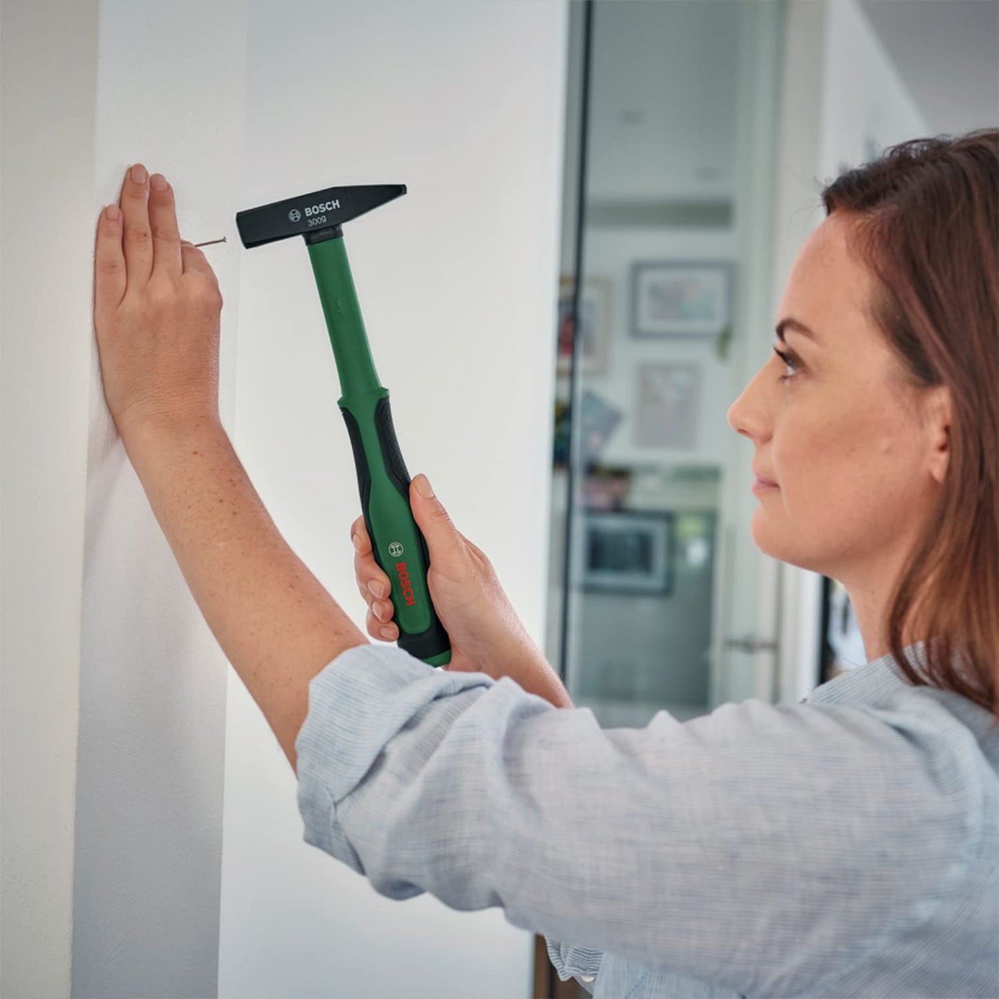 BOSCH 300g Locksmith/machinist Hammer | Balanced Weight for Precise Impact | Durable Steel Head & Impact-Resistant Handle | Ergonomic Non-Slip Grip | Ideal for Automotive & Light Construction