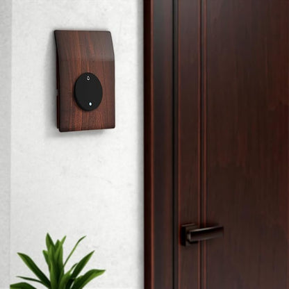 Anchor by Panasonic Obel Bell Switch | 6A 2 Module Door Bell Push Switch with Indicator | (N.E.W.S Royal Oak, 8429), 1_Way, Black Brown
