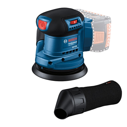 BOSCH GEX 185-LI PROFESSIONAL Cordless Random Orbit Sander with Dust Bag 18.0 V (Solo), Sanding Pad Diameter 125mm, Orbit Diameter 2.5mm, 6000 to 10000 Rpm 1Yr Warranty from BOSCH