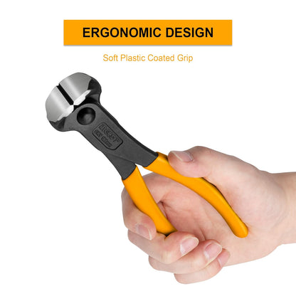 Ingco End Cutting Plier, Cr-V, 7"(180Mm), For Removing Nails And Screws, For Cutting And Bend The Wire, Multicolor