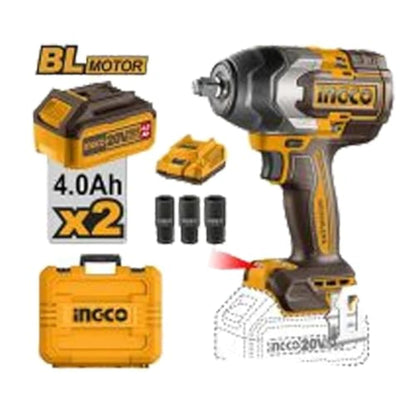 INGCO Cordless impact wrench CIWLI20851