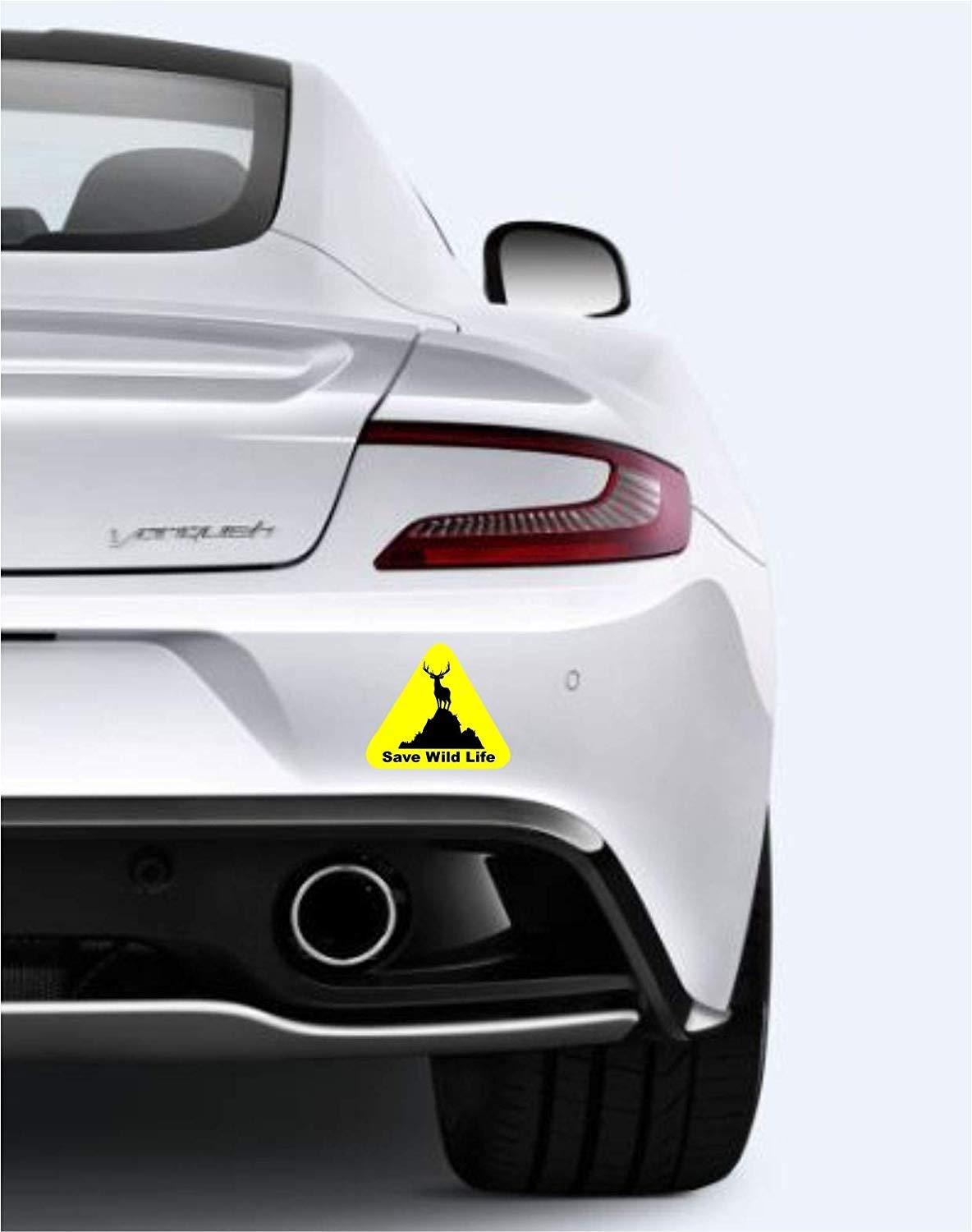 Akshar Arts Bhuwana  Vinyl Car Self-Adhesive Sticker, 0.11 X 5.7 X 5.7 Inches, Black