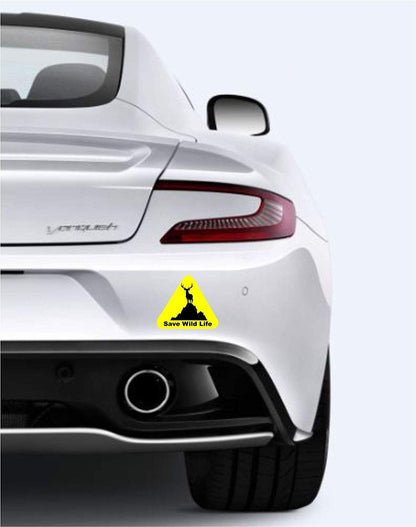 Akshar Arts Bhuwana  Vinyl Car Self-Adhesive Sticker, 0.11 X 5.7 X 5.7 Inches, Black