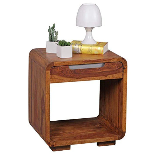 Udaipur Handicrafts Wood Bed Side Table