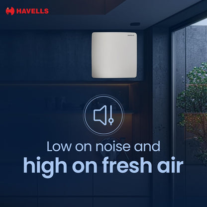 Havells 150mm Ventil Air ZX Exhaust Fan | Strong Air Suction, Rust Proof Body and Dust Protection Shutters | Suitable for Bathroom, Kitchen & Office, 2 Year Warranty | (Pack of 1, White)