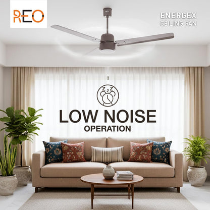 Havells REO Energex BLDC 1200MM Ceiling Fan "Fixed Price Always" | Air Flow: 220 CMM| Speed: 350 RPM| Reverse Rotation Mode| Timer Setting| 2 Year Door Step Warranty By Manufacturer (Stone Grey)