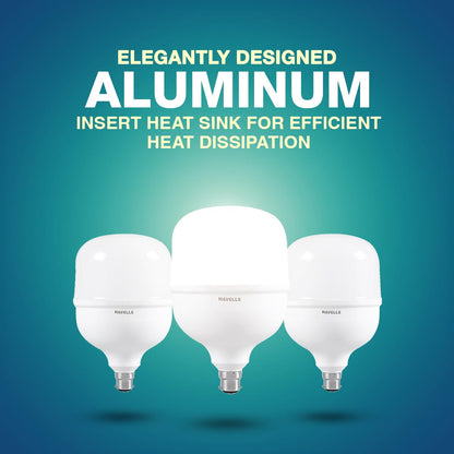 Havells 50W high wattage Bulb | High CRI & High Efficiency | Energy Efficient | Mercury-Free | 4KV Surge Protection | 100 Lumens Per Watt |Cool Day Light (6500K) b22d