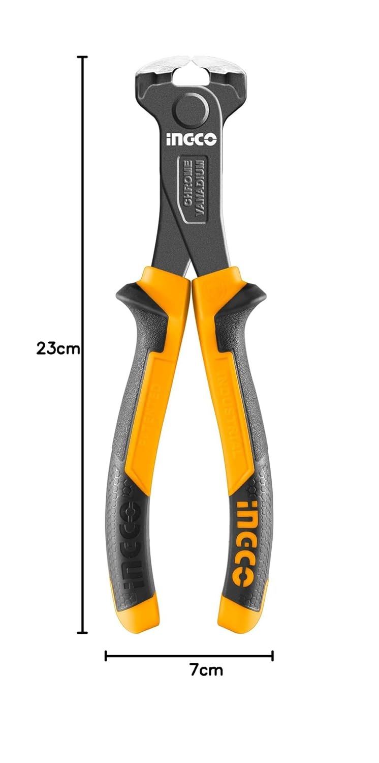 Ingco HECP28160 End Cutting Pliers, 160mm Cr-V Pincers, End Cutting Mini Plier, End Cutting (1 Set)